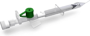 Image: The Blackwell intravenous cannula insertion device (Photo courtesy of Oliver Blackwell).